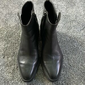 Franco Sarto black ankle boots.  Like new and in great condition.